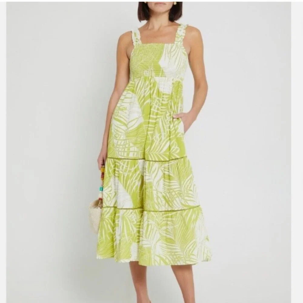 O.P.T.  Colette Cotton Midi  Dress medium